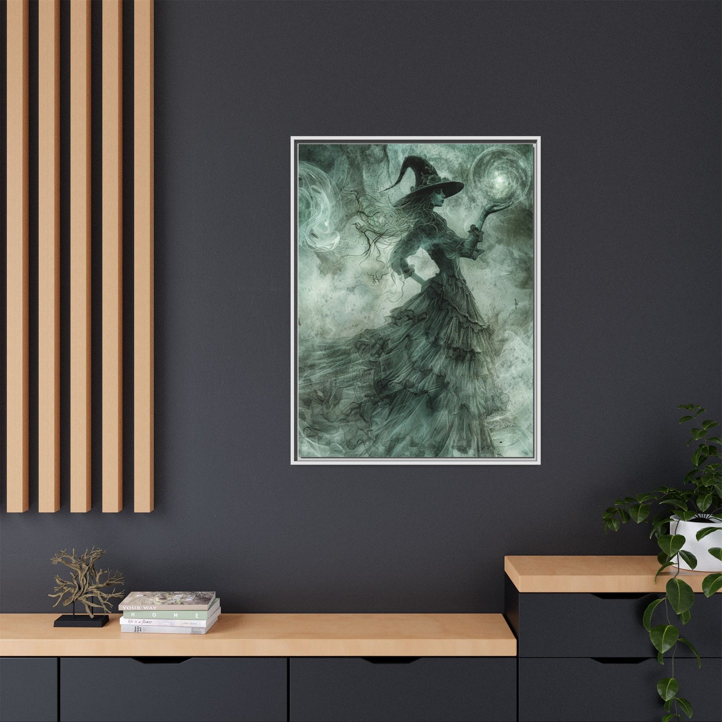 Witch's Wisdom - Framed Matte Canvas Print
