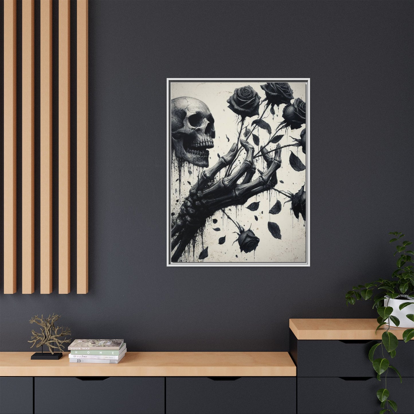 Sage Secrets - Gothic Framed Matte Canvas Print