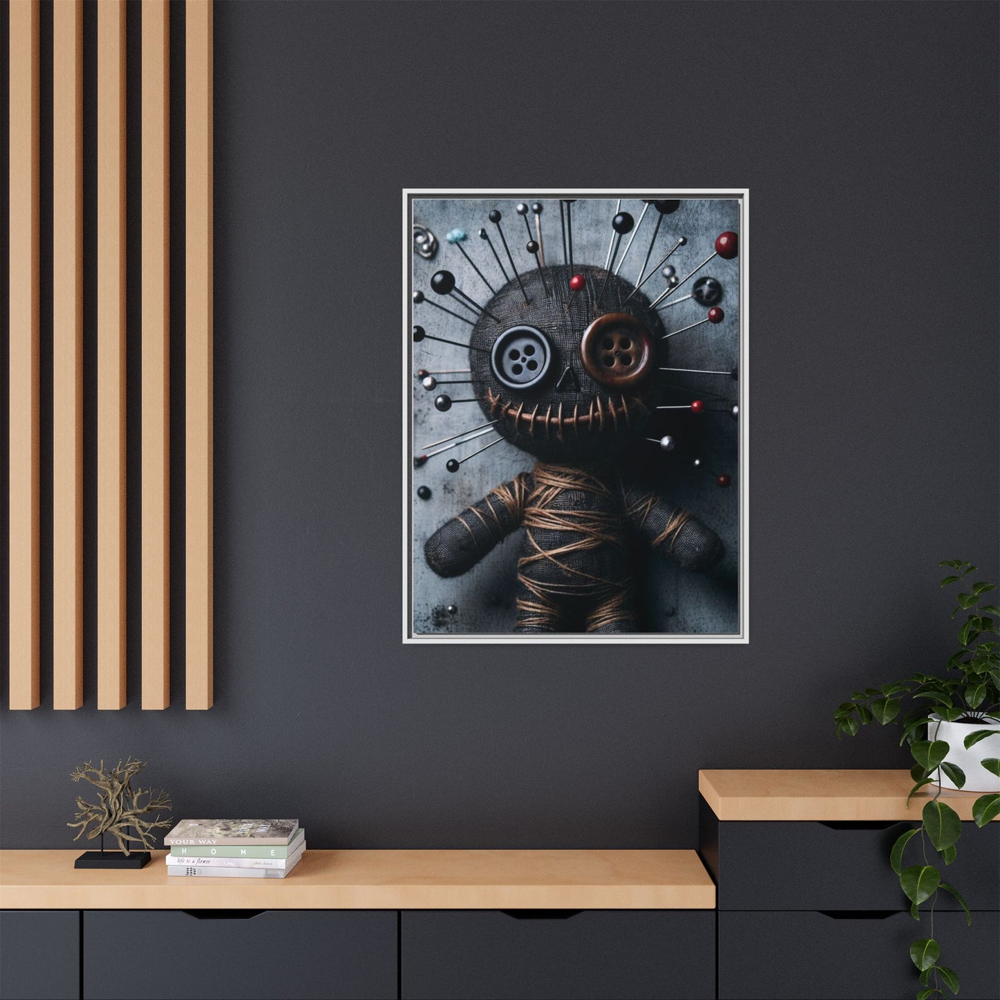 Charmed Mischief - Gothic Framed Matte Canvas Print