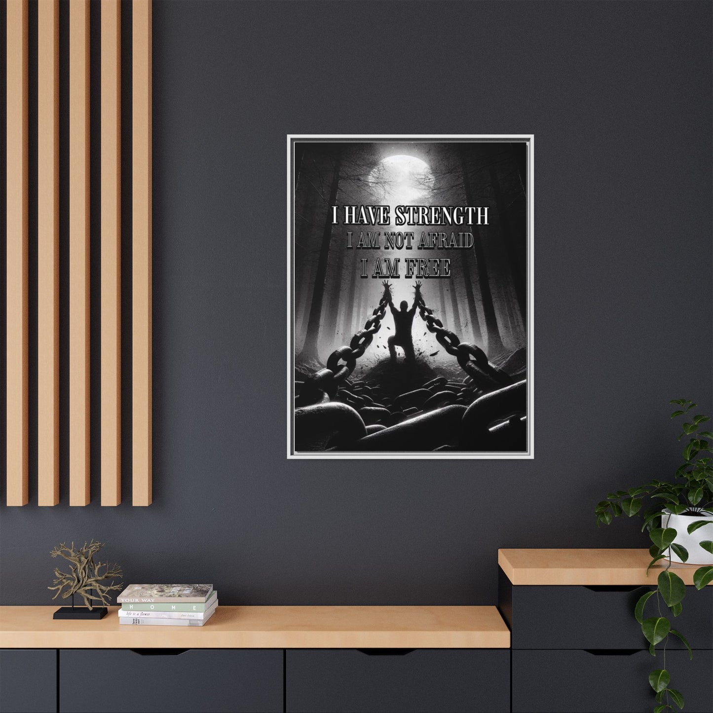 I Am Free - Positive Affirmation Framed Matte Canvas Print