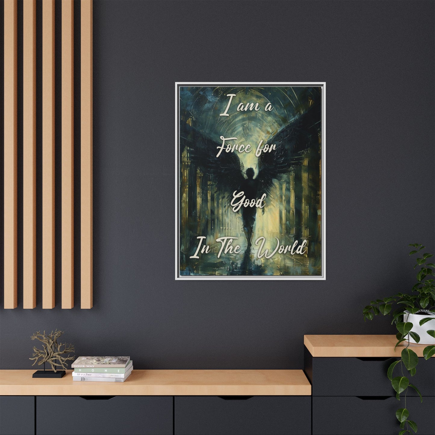 Force for Good - Gothic Framed Matte Canvas Print