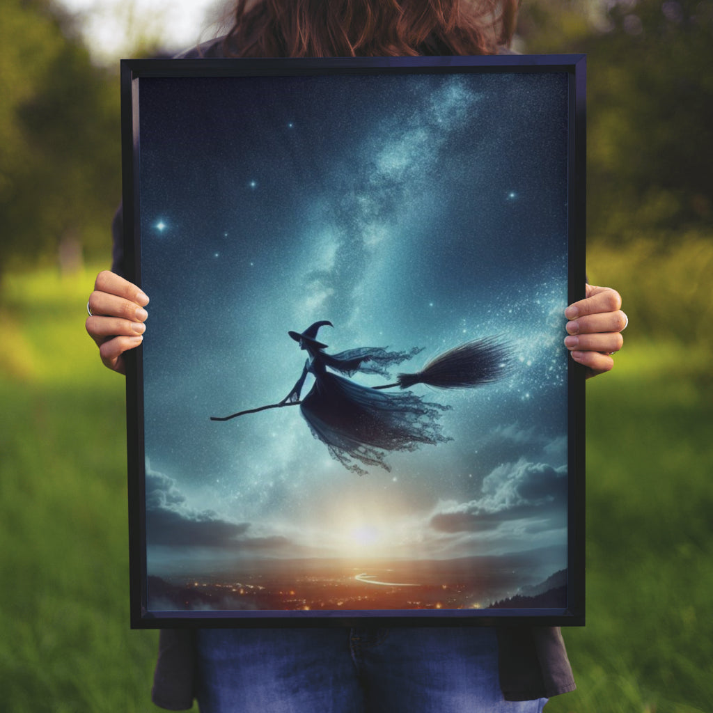 Riding Free - Gothic Framed Matte Canvas Print