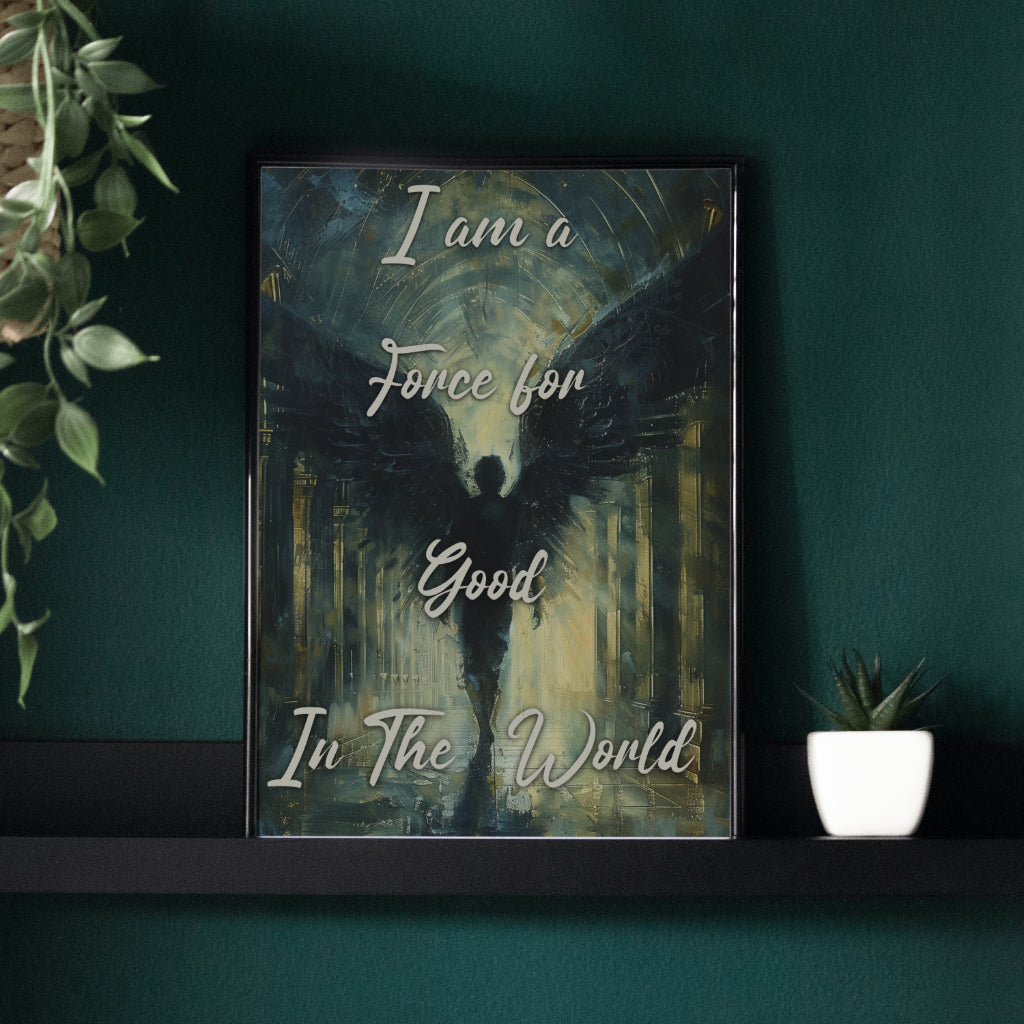 Force for Good - Gothic Framed Matte Canvas Print