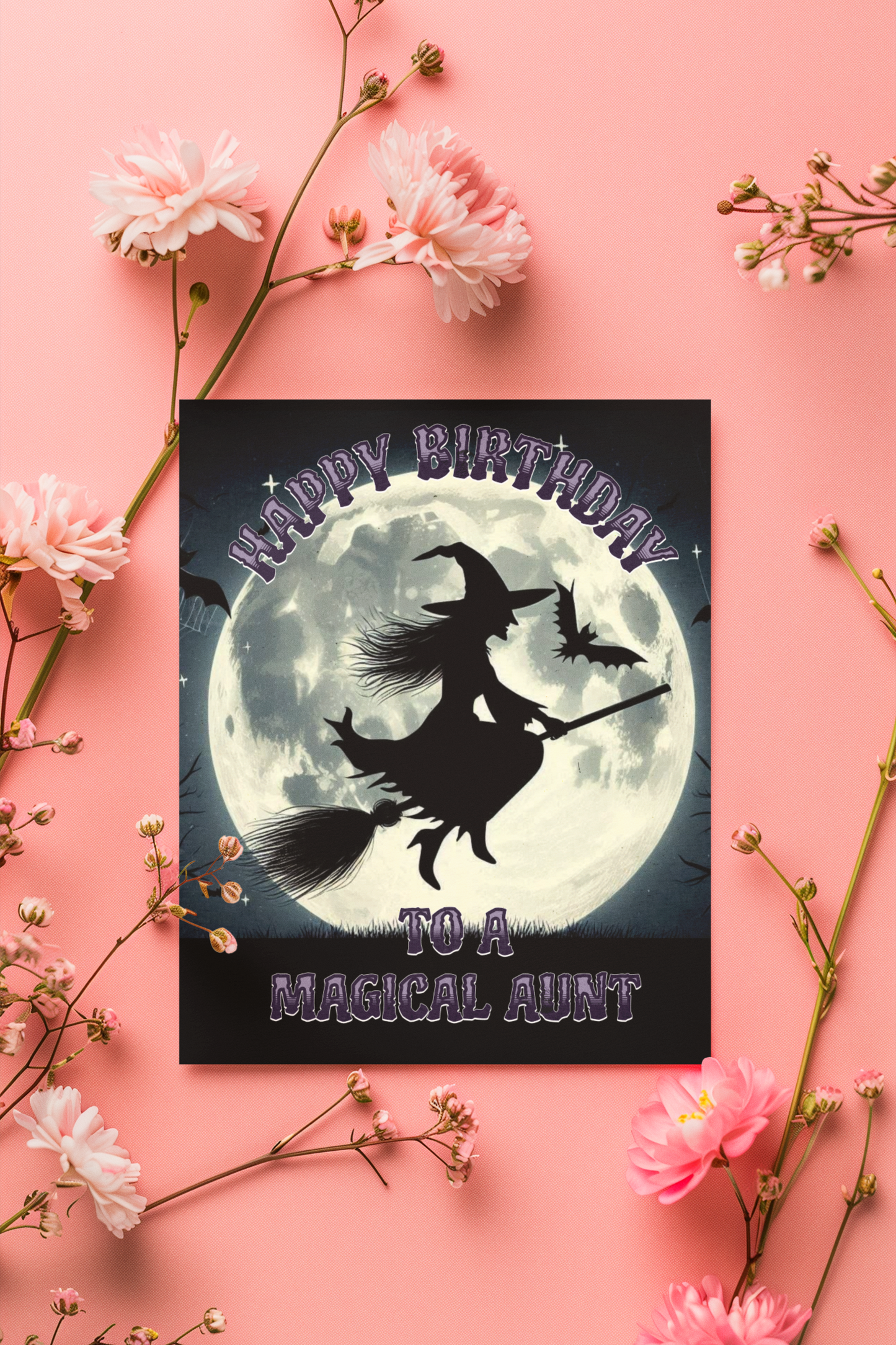 Magical Aunt - Alternative Birthday Wishes Card