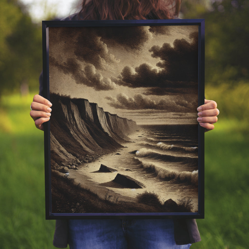 Edge of Eternity - Framed Matte Canvas Art