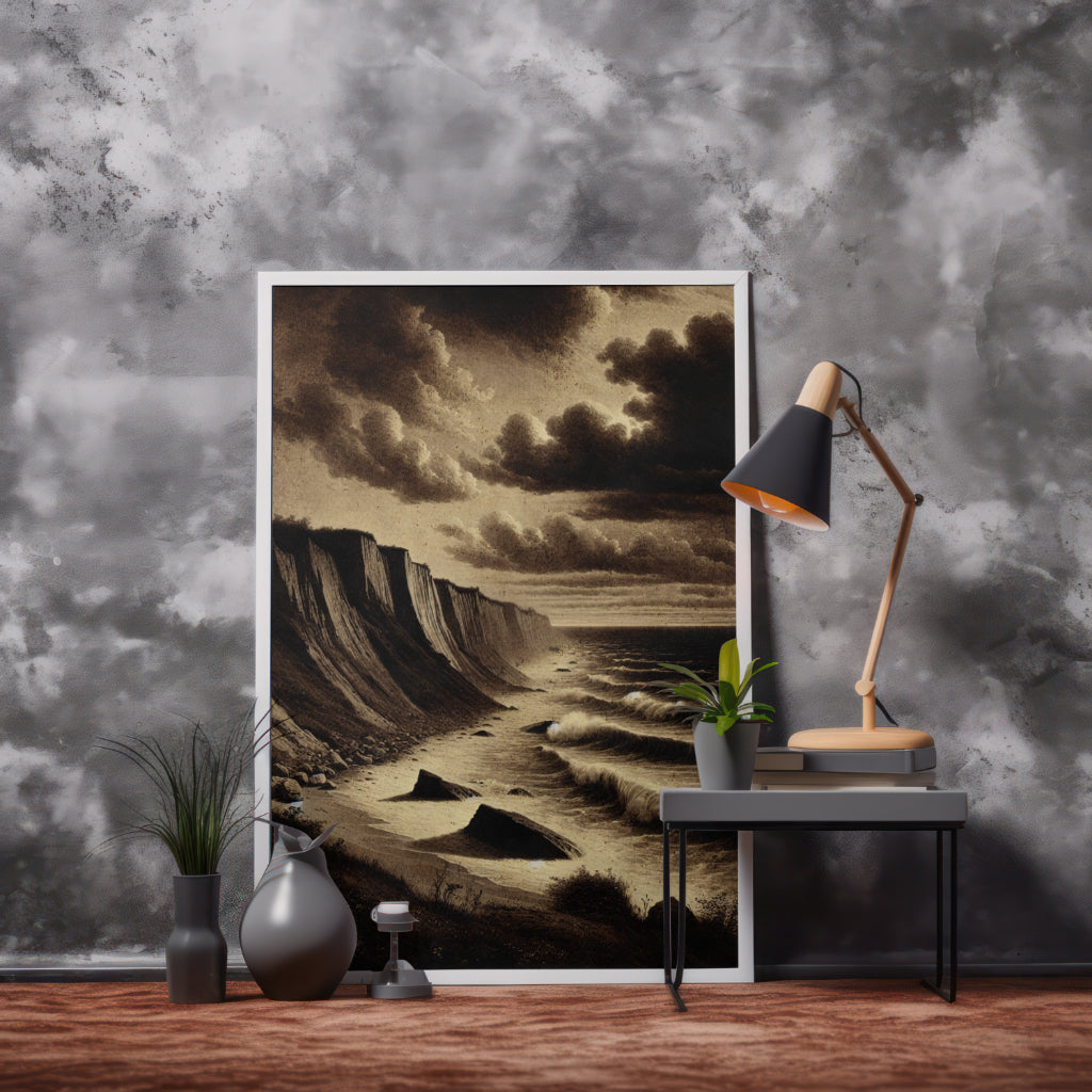 Edge of Eternity - Framed Matte Canvas Art