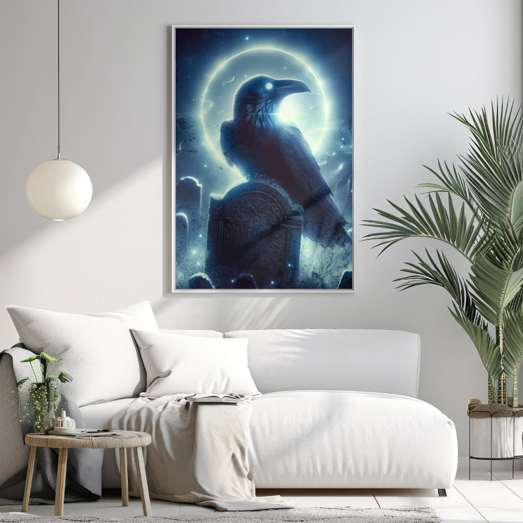 Ethereal Guardian - Framed Matte Canvas Art