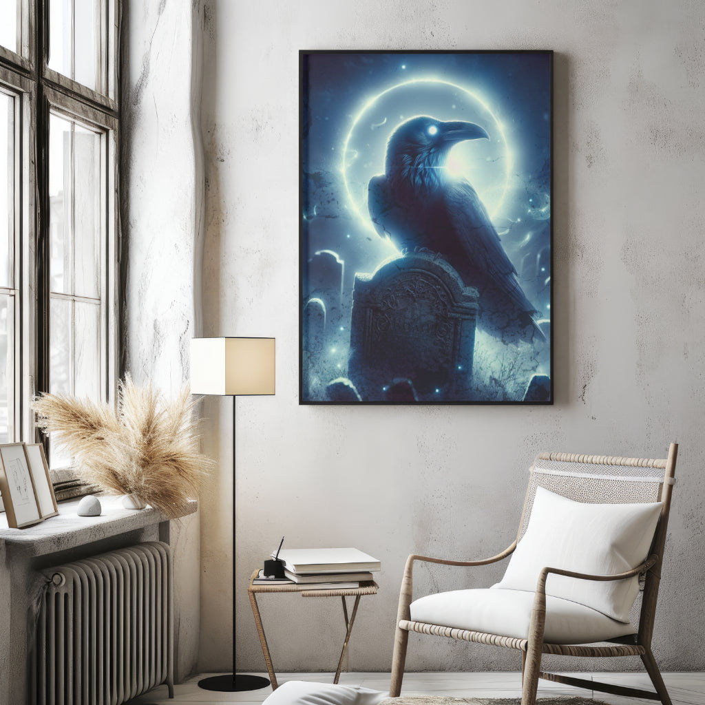 Ethereal Guardian - Framed Matte Canvas Art