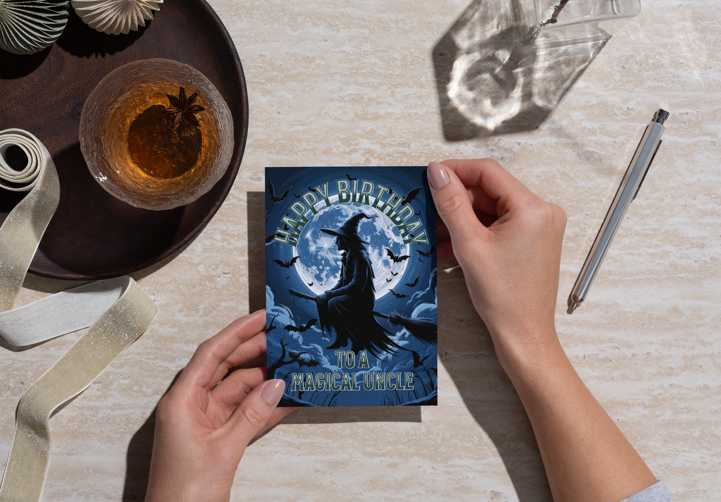 Magical Uncle - Alternative Birthday Wishes Card