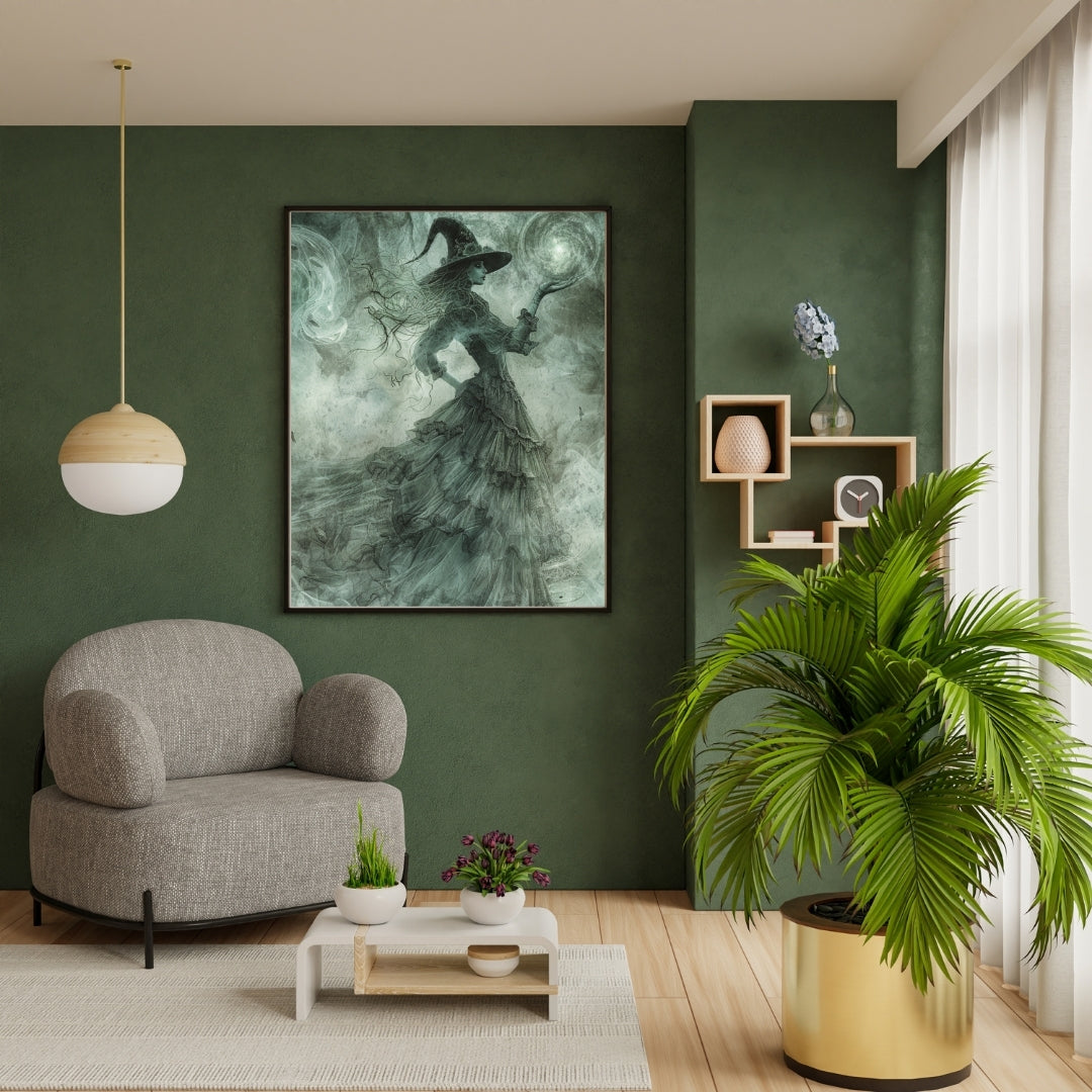 Witch's Wisdom - Framed Matte Canvas Print