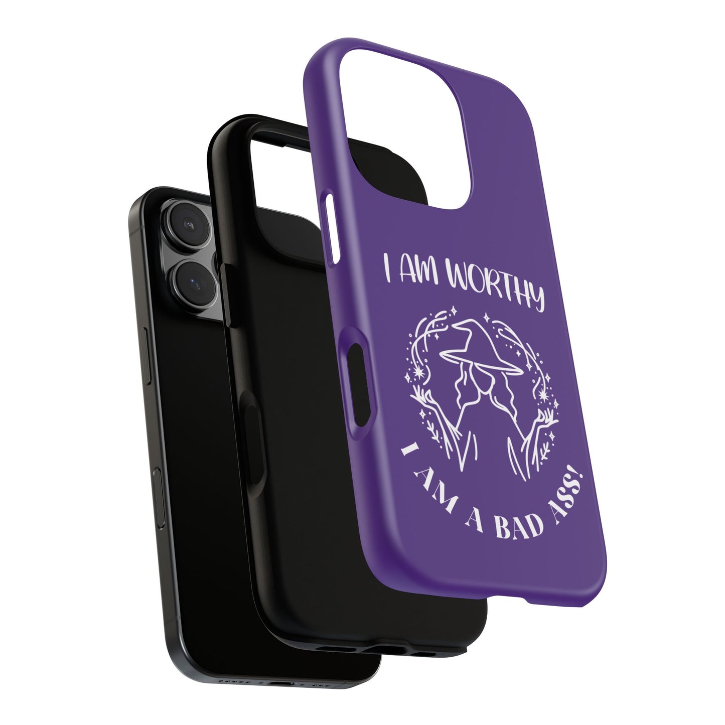 I Am Worthy - Tough Cases - Purple - For Samsung, Pixel & iPhone