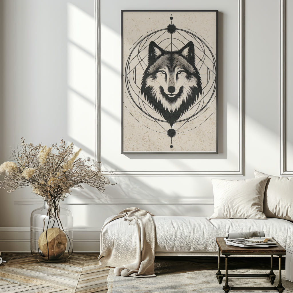 Lunar Majesty - Gothic Framed Matte Canvas Print