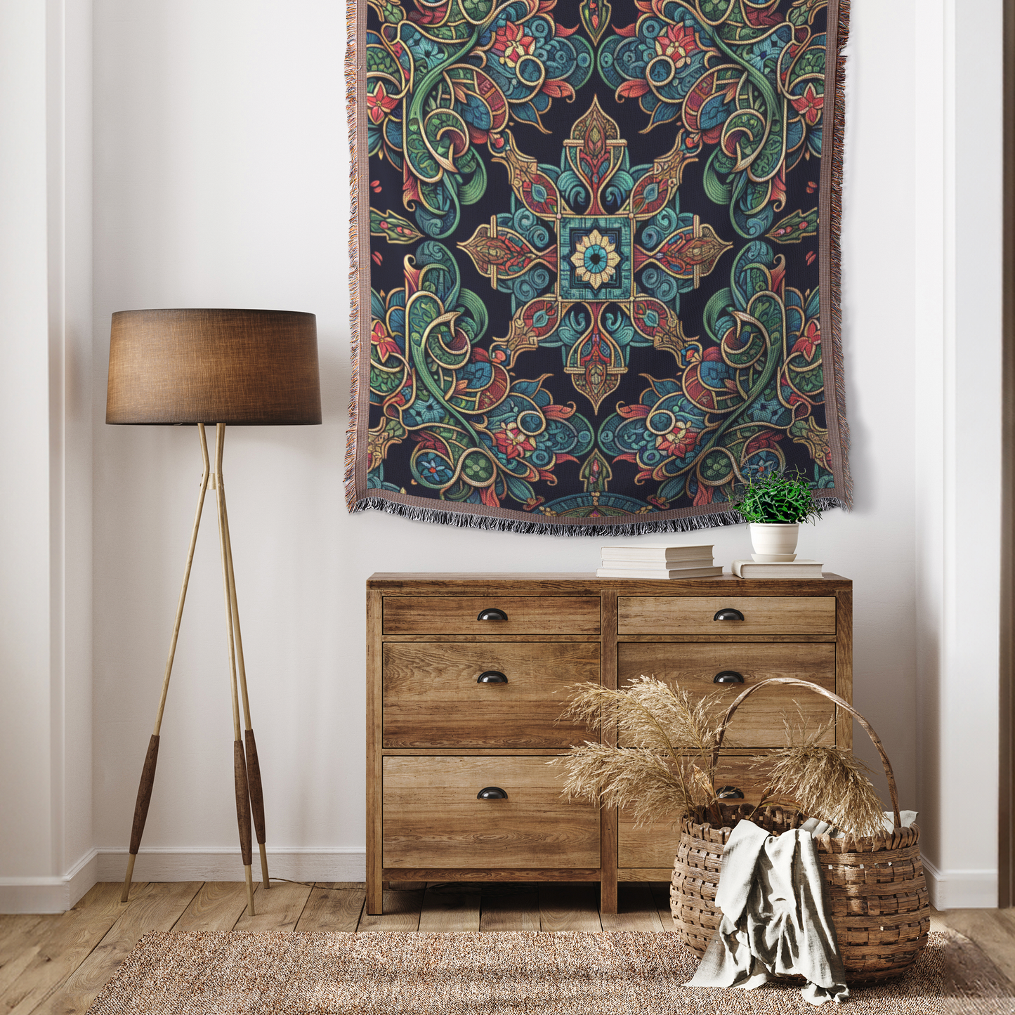 Midnight Elegy - Woven Throw Blanket