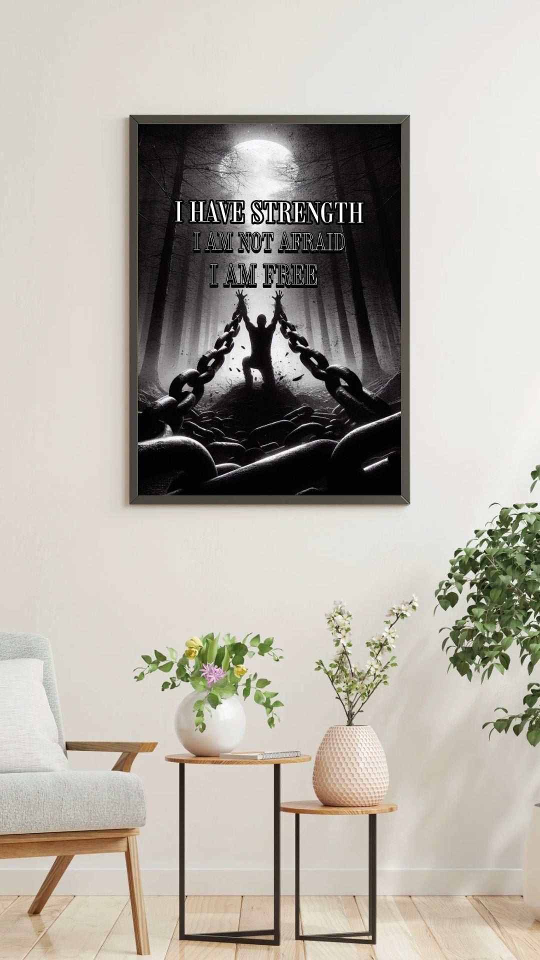 I Am Free - Positive Affirmation Framed Matte Canvas Print