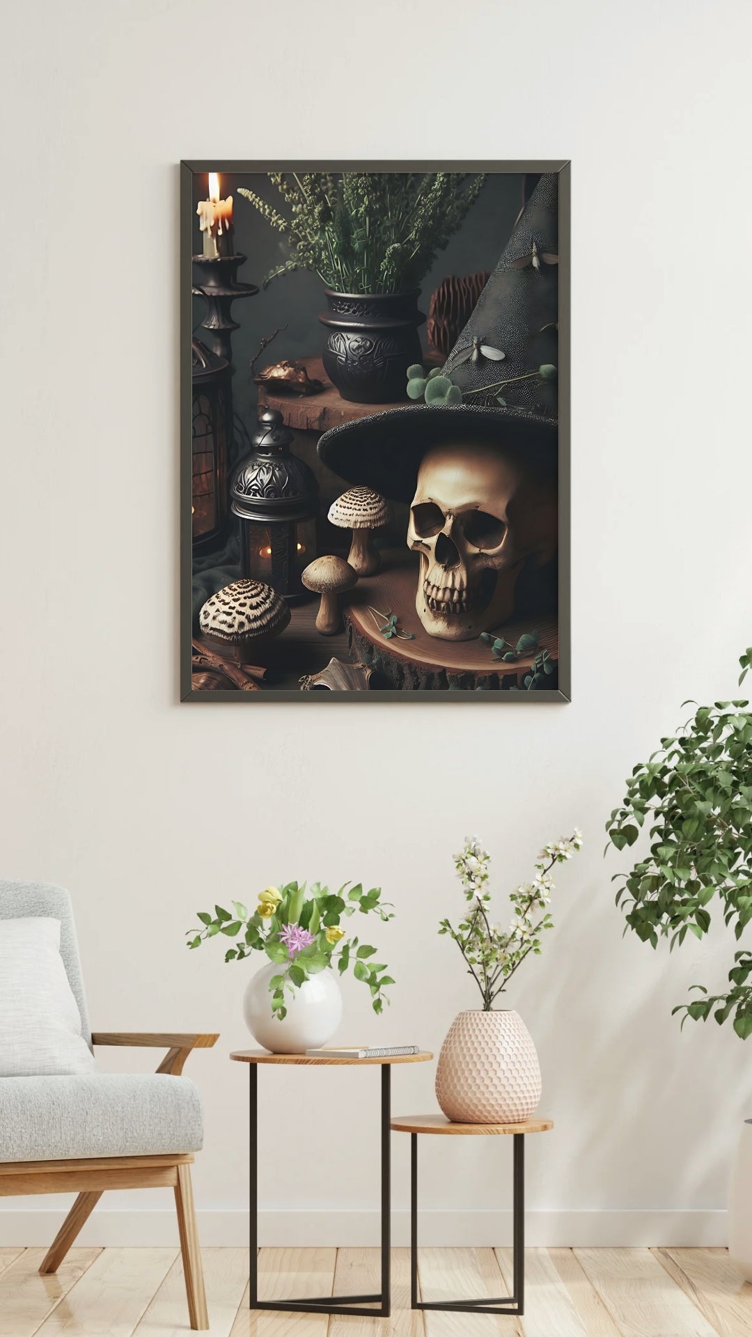 Sorcerer’s Relic - Gothic Framed Matte Canvas Print