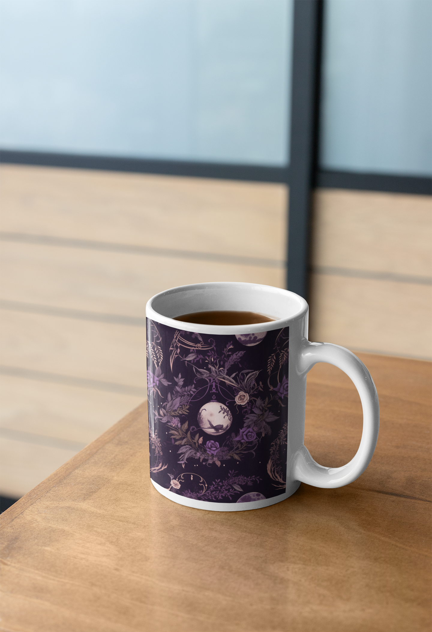 Moonlit Blooms - 11oz White Mug