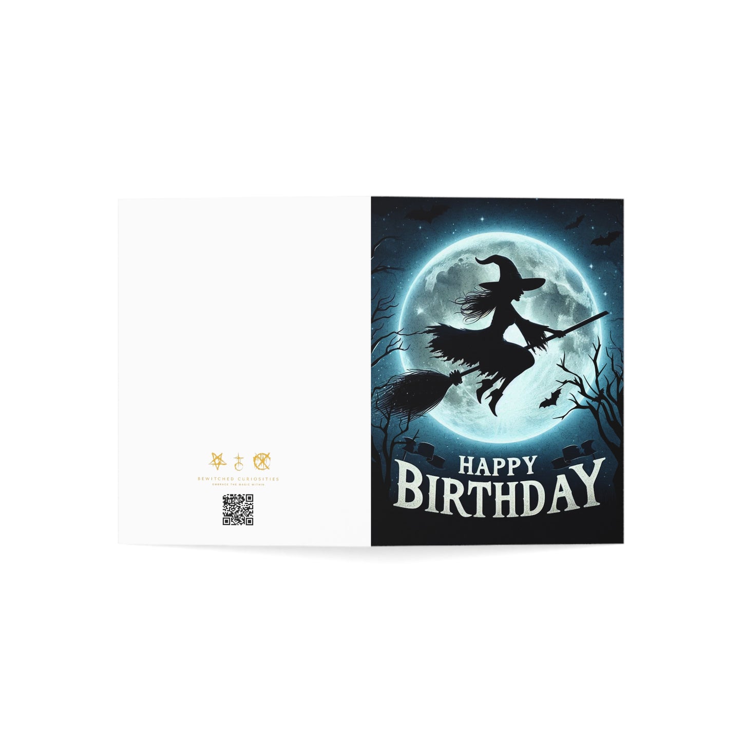 Witch Shadow Gothic - Alternative Birthday Card