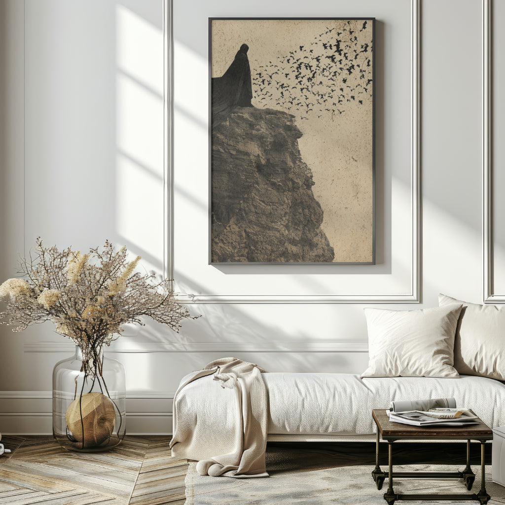 Release the Bats - Gothic Framed Matte Canvas Print