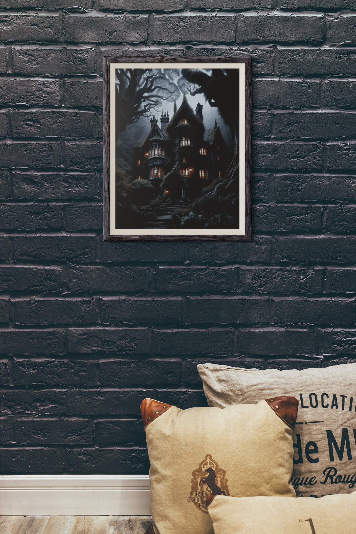 Shadowed Sanctuary - Framed Matte Canvas Print