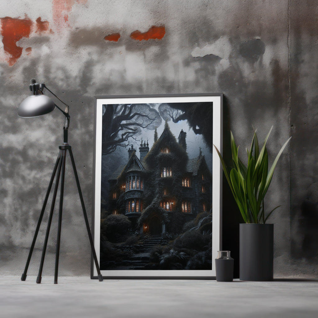 Shadowed Sanctuary - Framed Matte Canvas Print