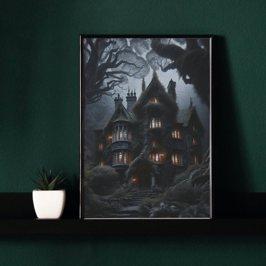 Shadowed Sanctuary - Framed Matte Canvas Print