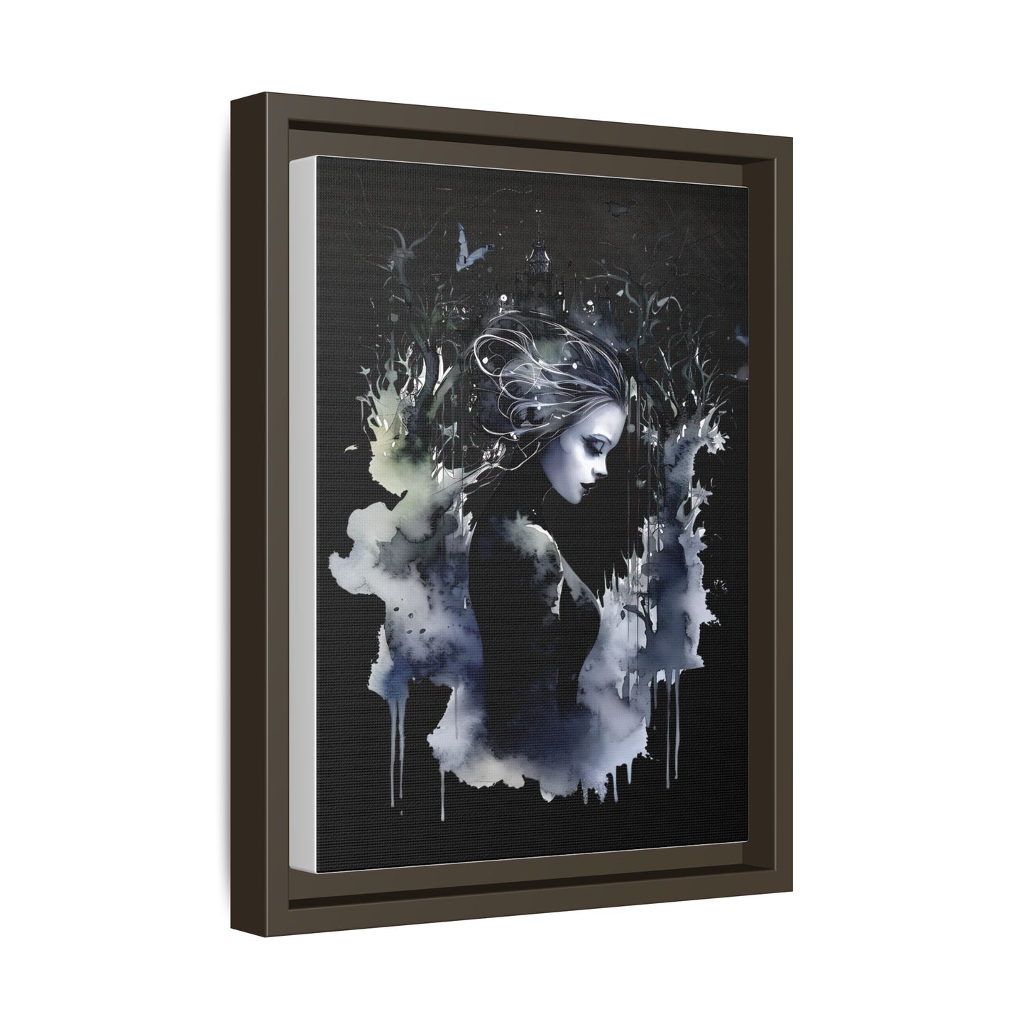Veil of Shadows - Framed Matte Canvas Print