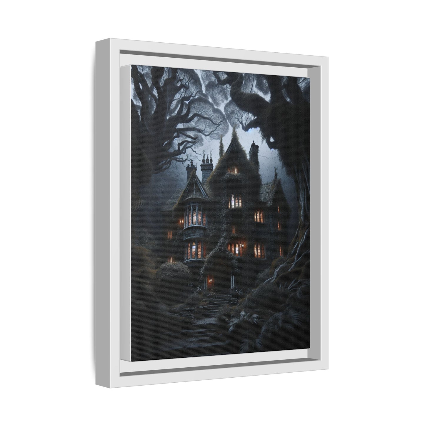 Shadowed Sanctuary - Framed Matte Canvas Print