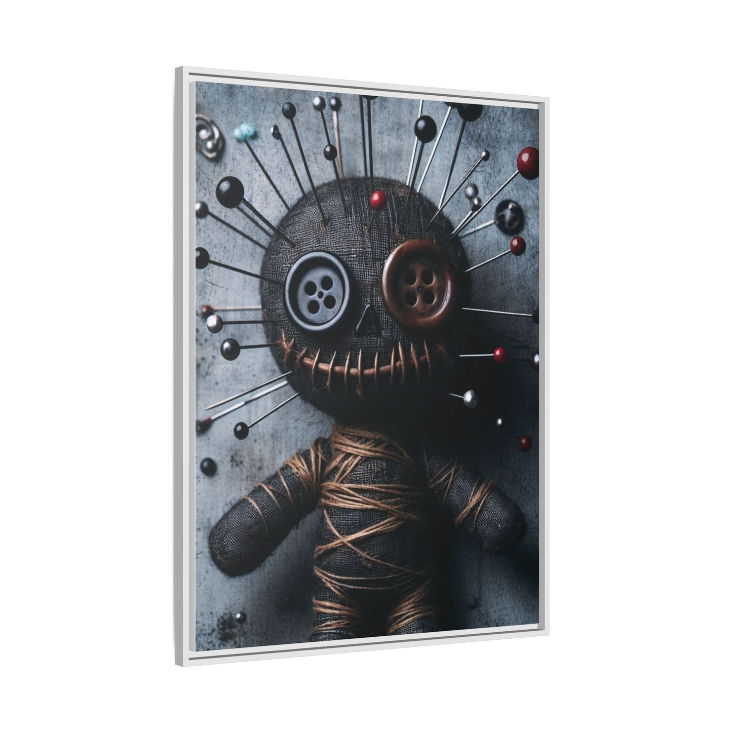 Charmed Mischief - Gothic Framed Matte Canvas Print