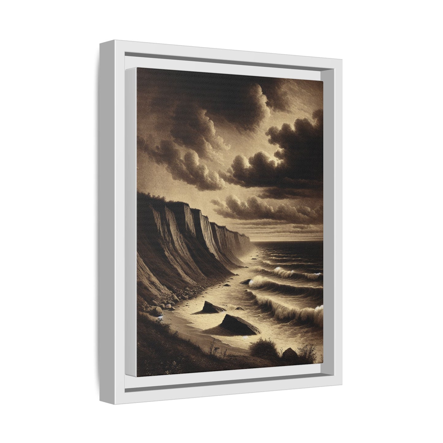 Edge of Eternity - Framed Matte Canvas Art