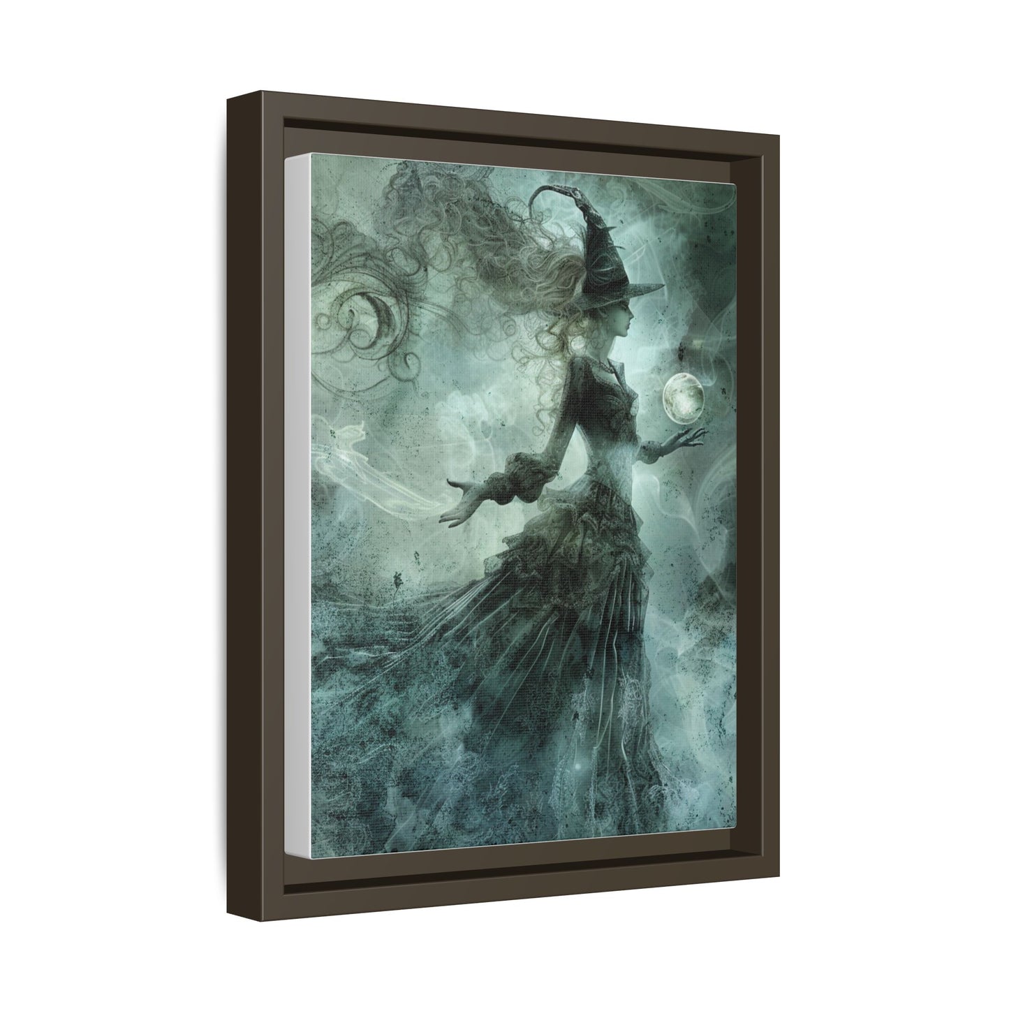 Mistweaver Enchantress - Gothic Framed Matte Canvas Print