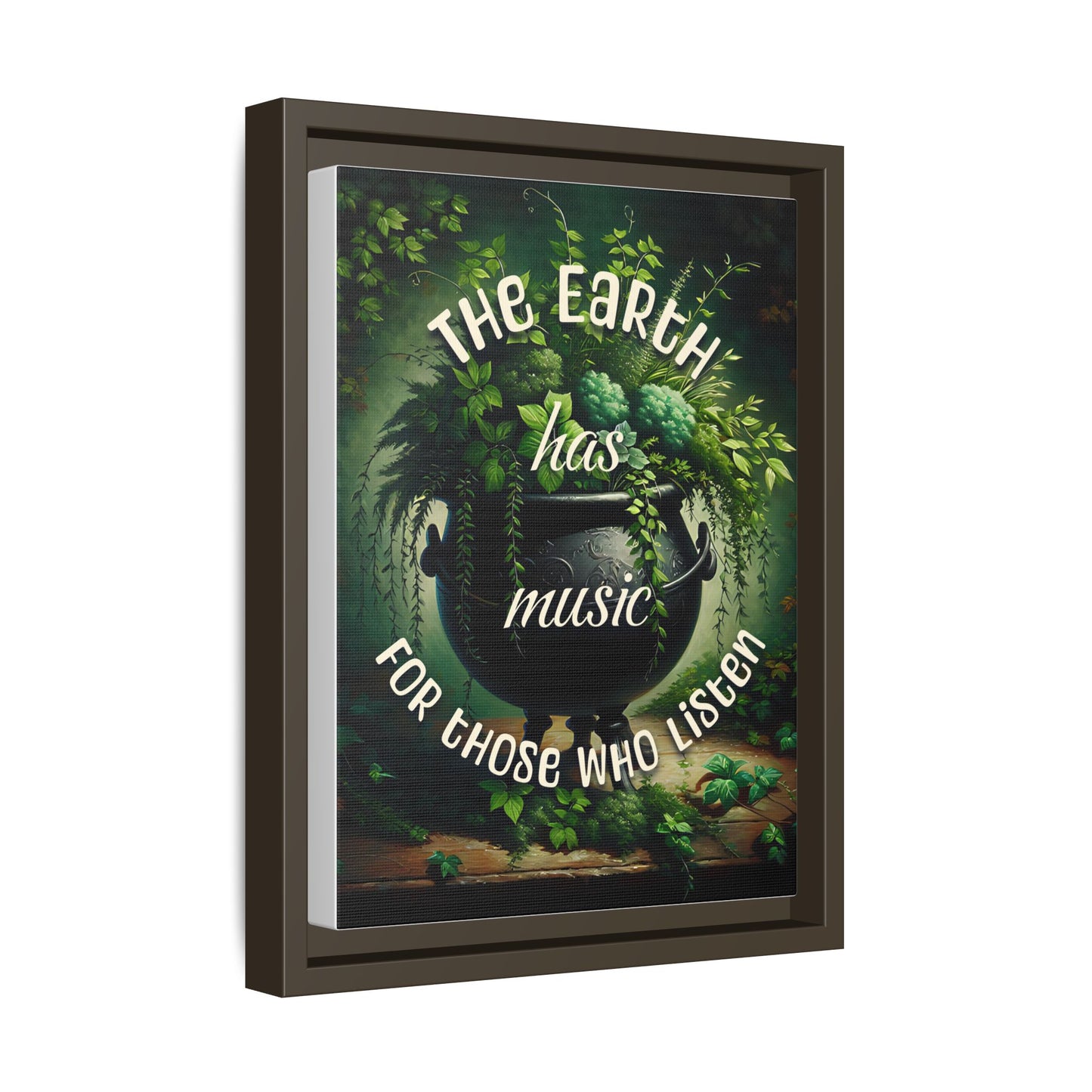 Earth Music - Framed Canvas Wall Art