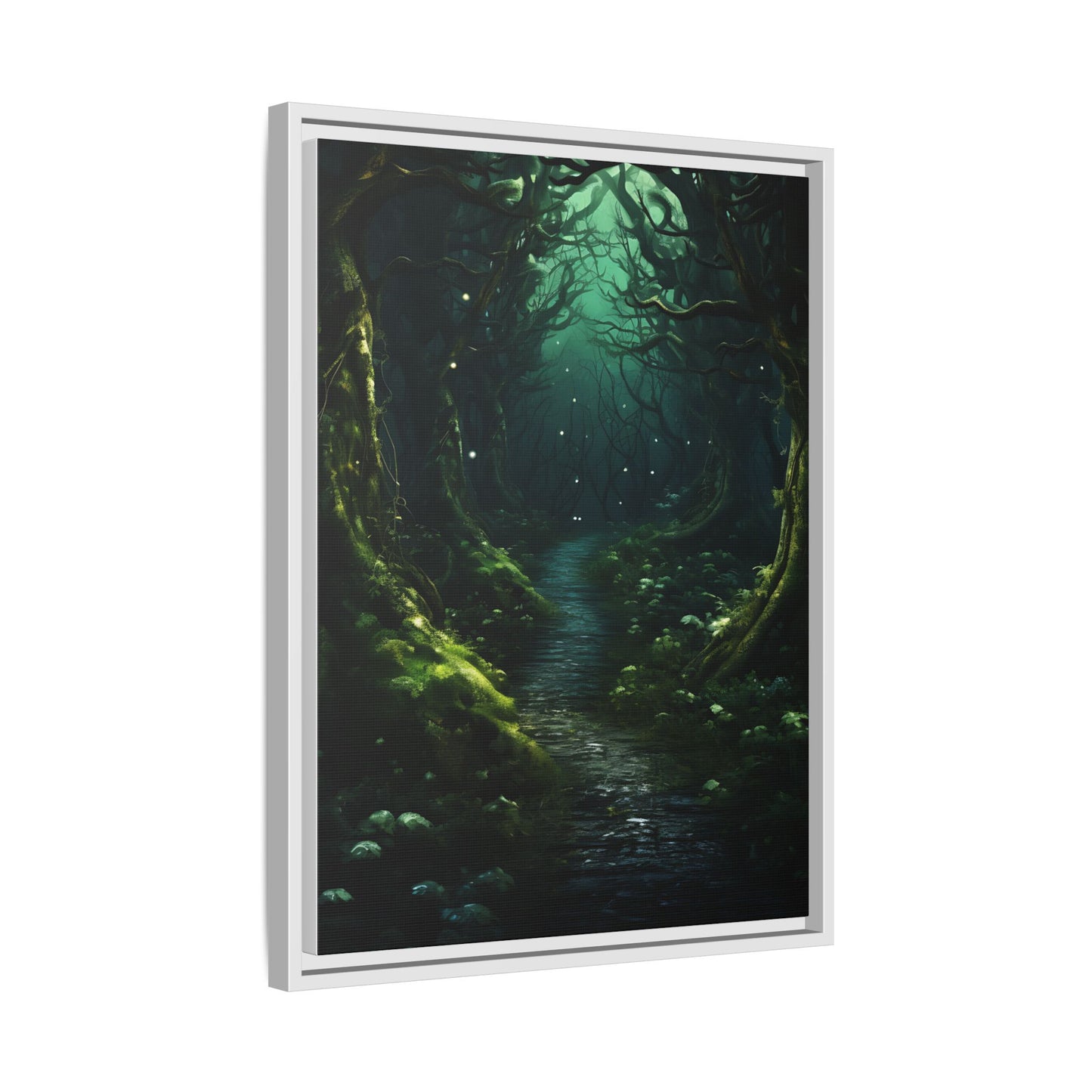 Forest Walk - Gothic Framed Matte Canvas Print