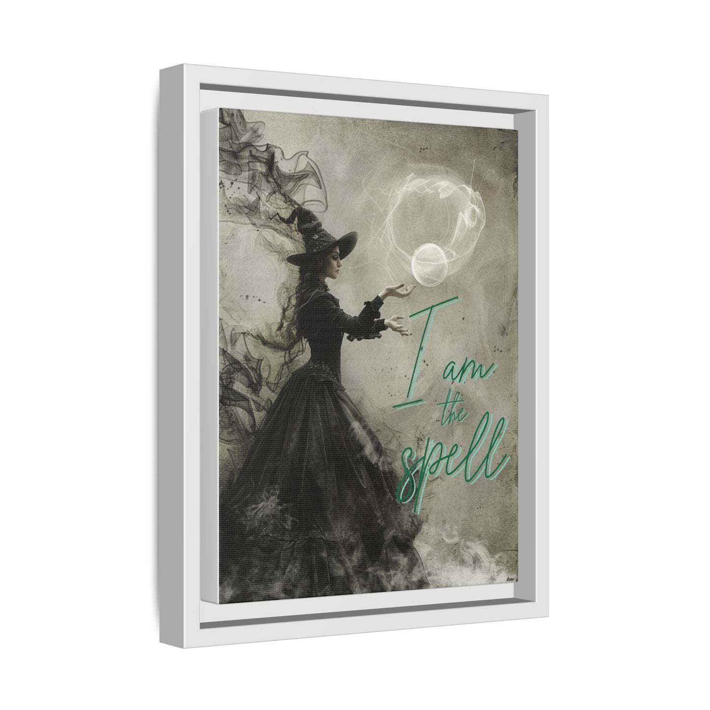I Am the Spell - Gothic Framed Matte Canvas Print