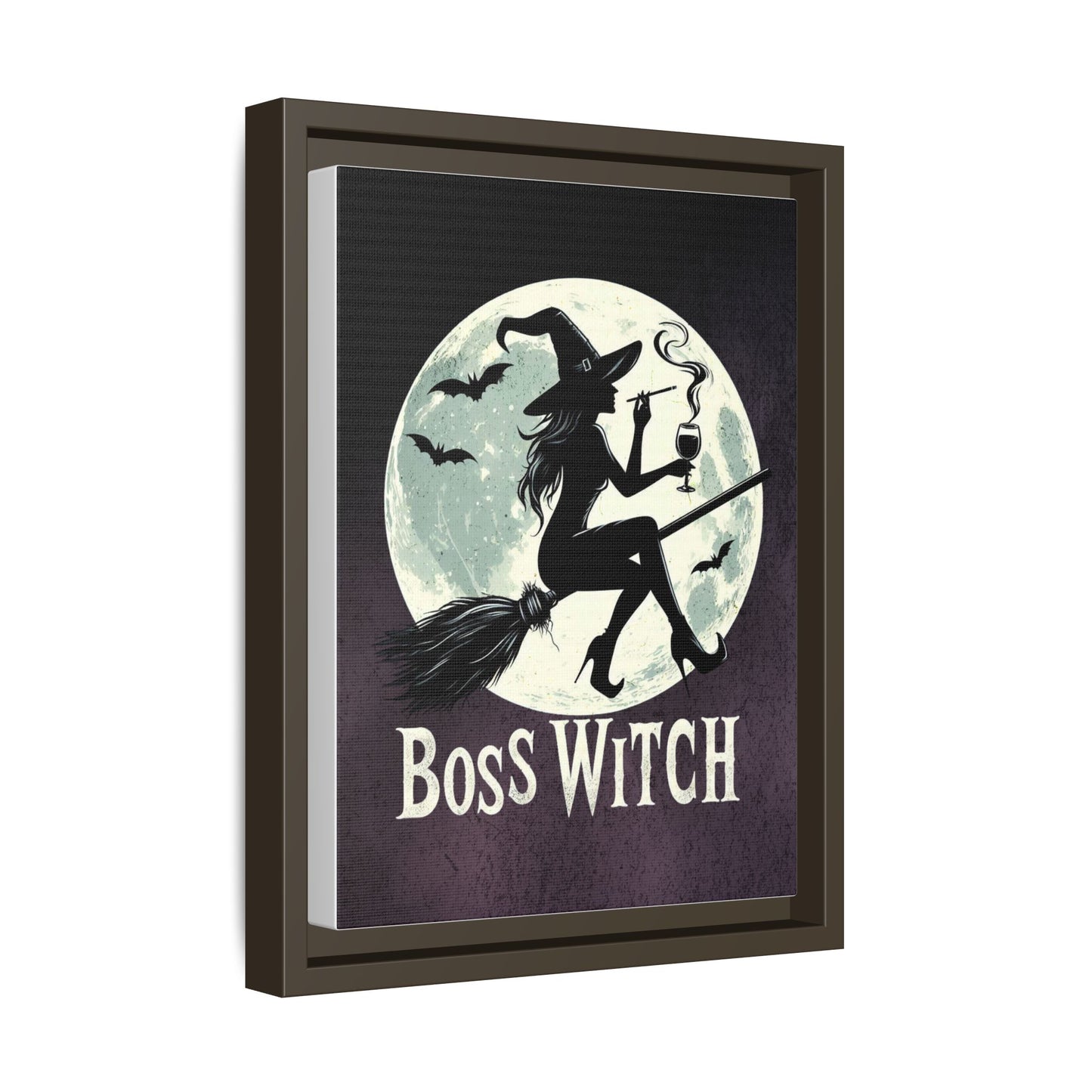 Boss Witch - Framed Matte Canvas Print