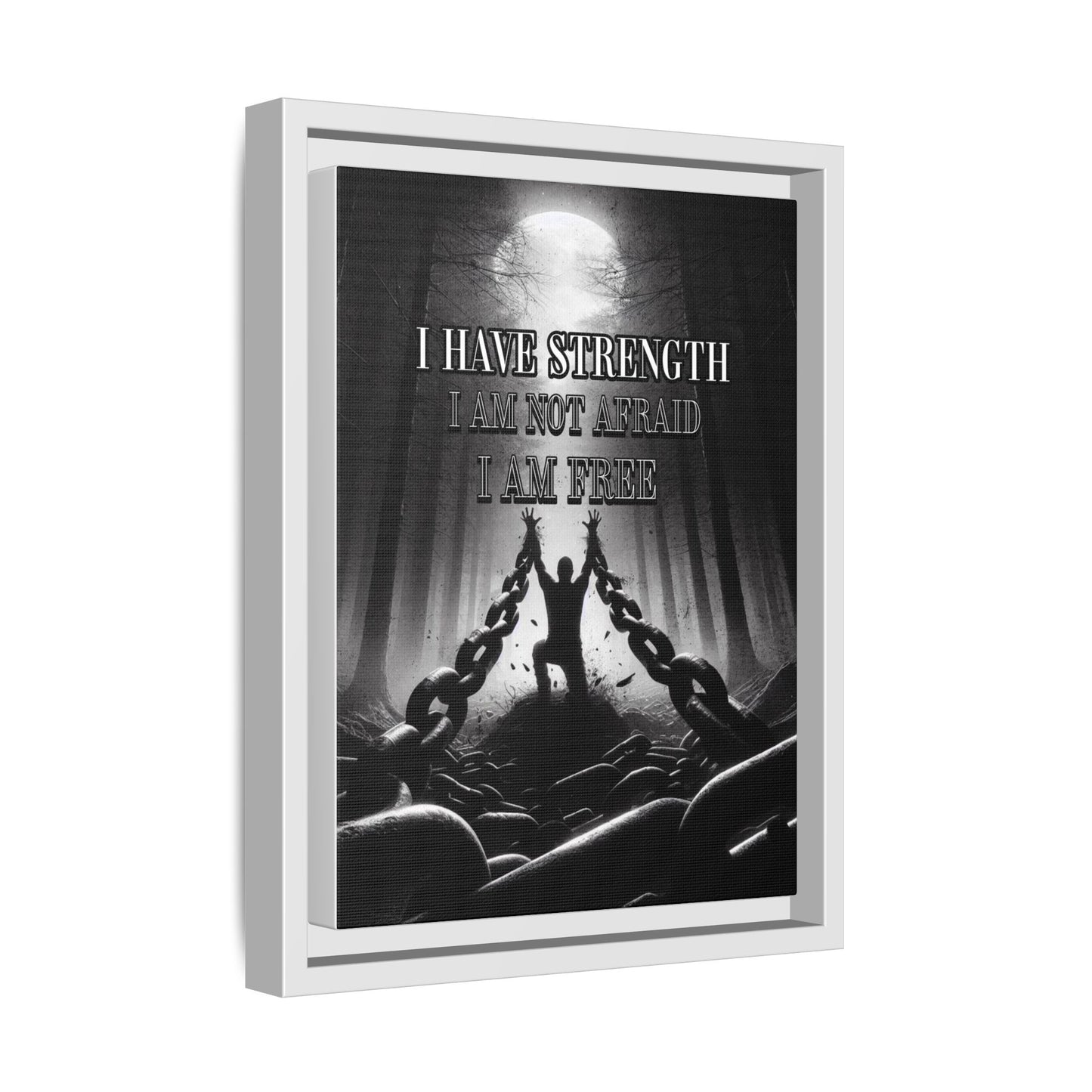 I Am Free - Positive Affirmation Framed Matte Canvas Print