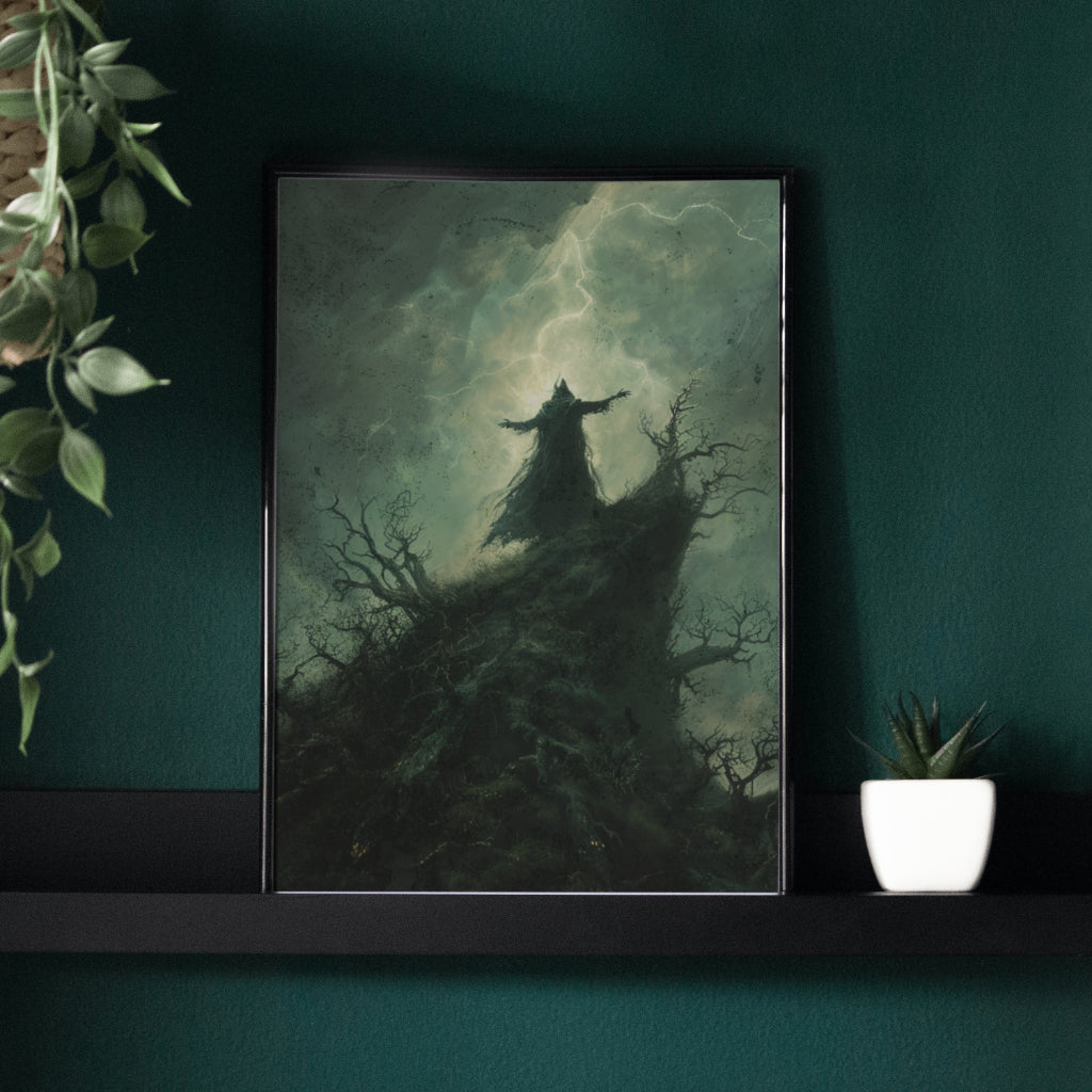 Stormcaller - Framed Matte Canvas Art