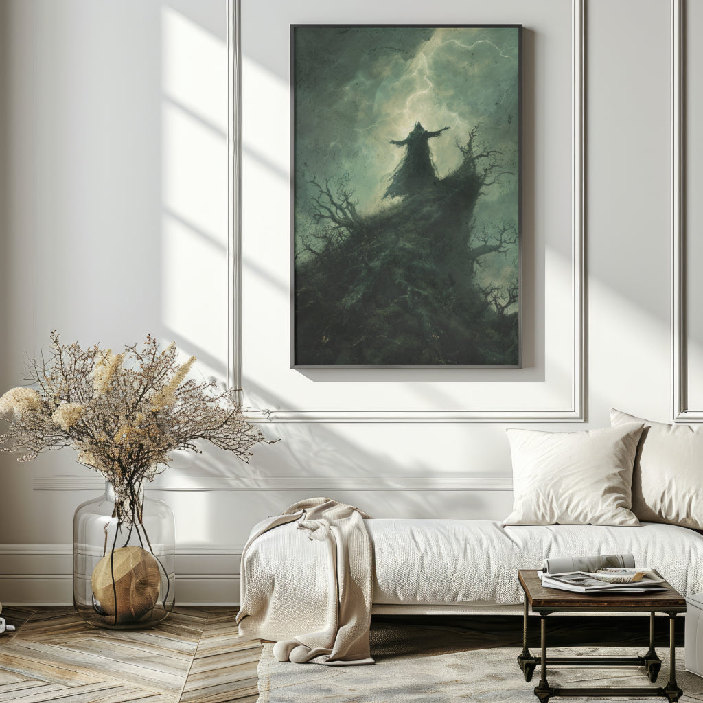 Stormcaller - Framed Matte Canvas Art