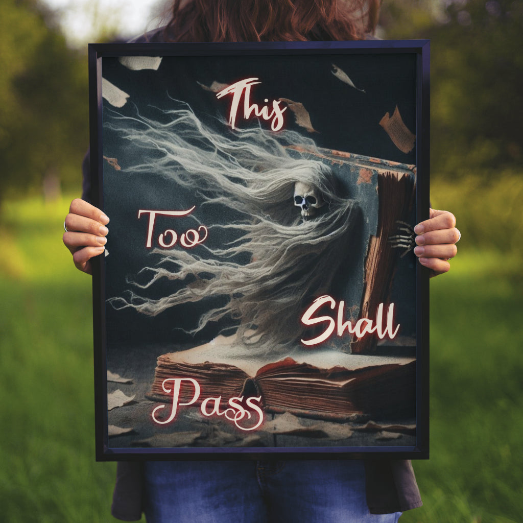 This too Shall Pass - Framed Matte Canvas Art Print
