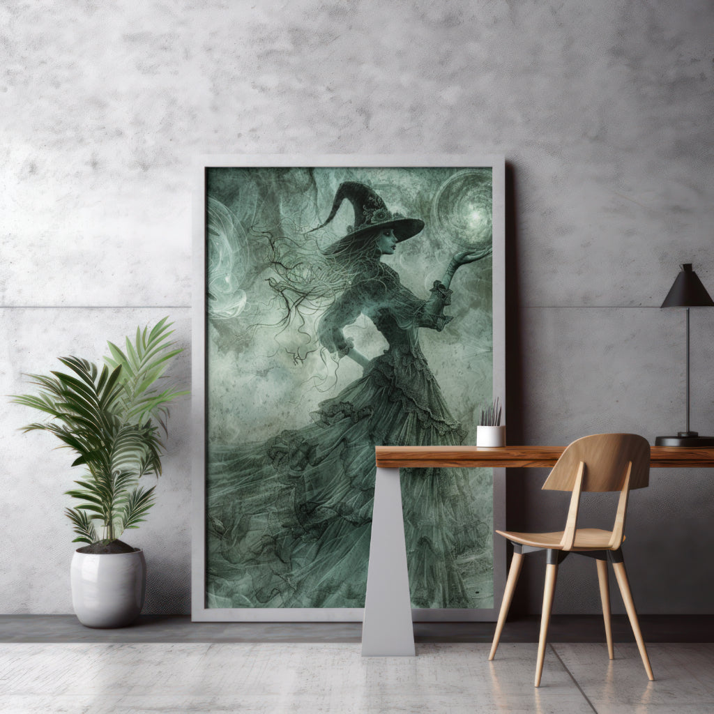 Witch's Wisdom - Framed Matte Canvas Print