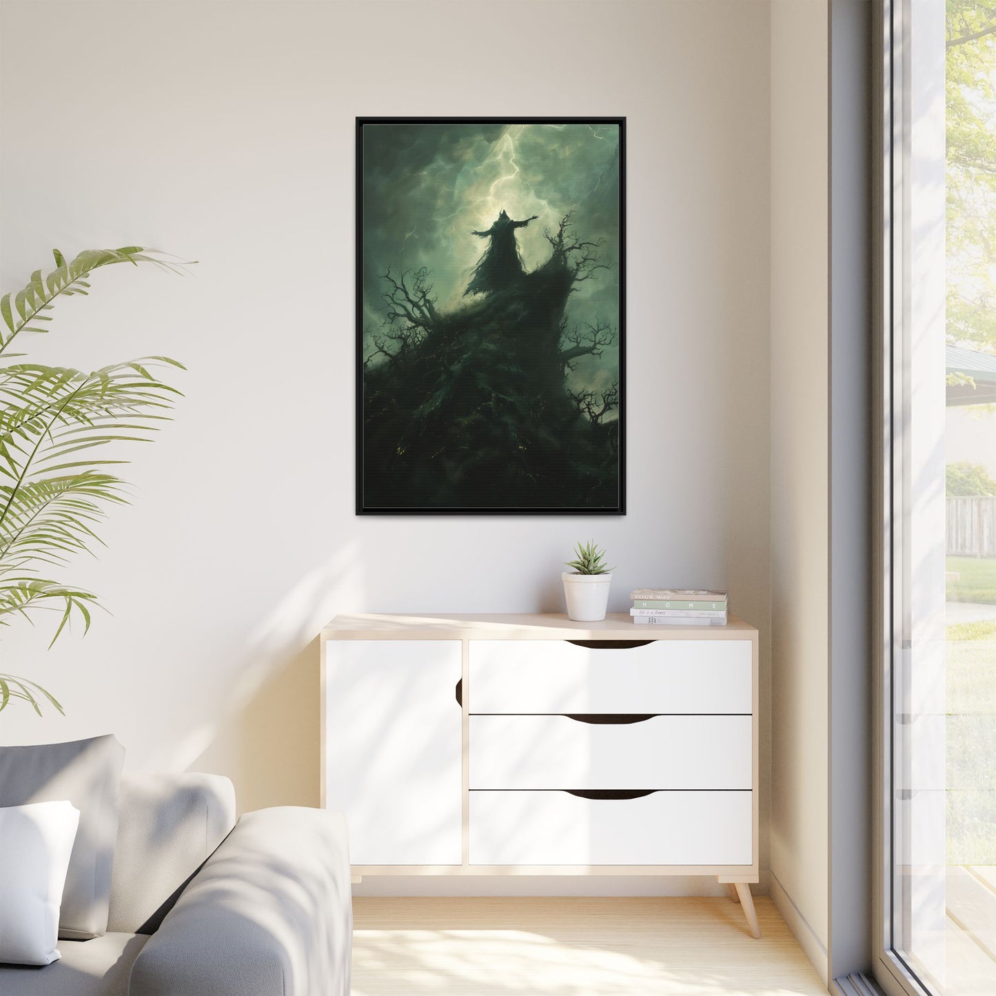Stormcaller - Framed Matte Canvas Art