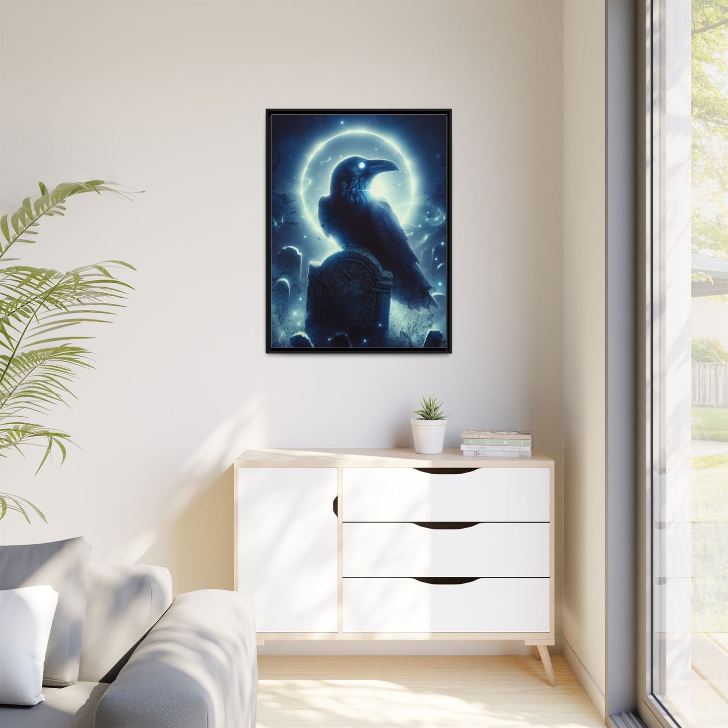 Ethereal Guardian - Framed Matte Canvas Art