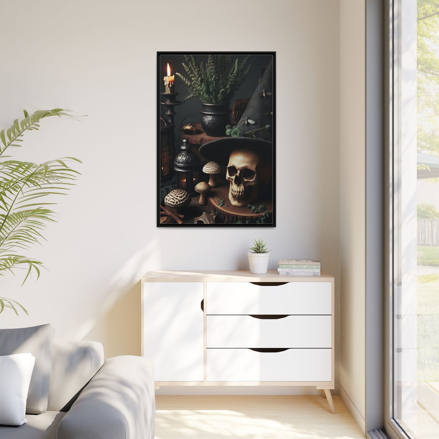 Sorcerer’s Relic - Gothic Framed Matte Canvas Print