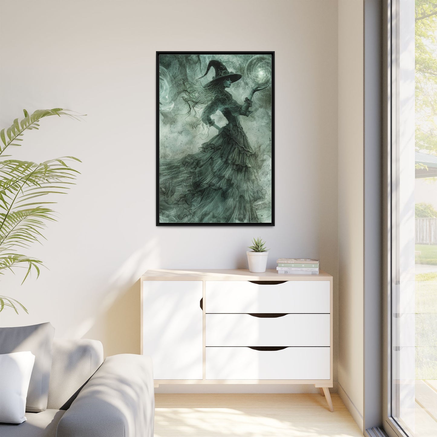 Witch's Wisdom - Framed Matte Canvas Print