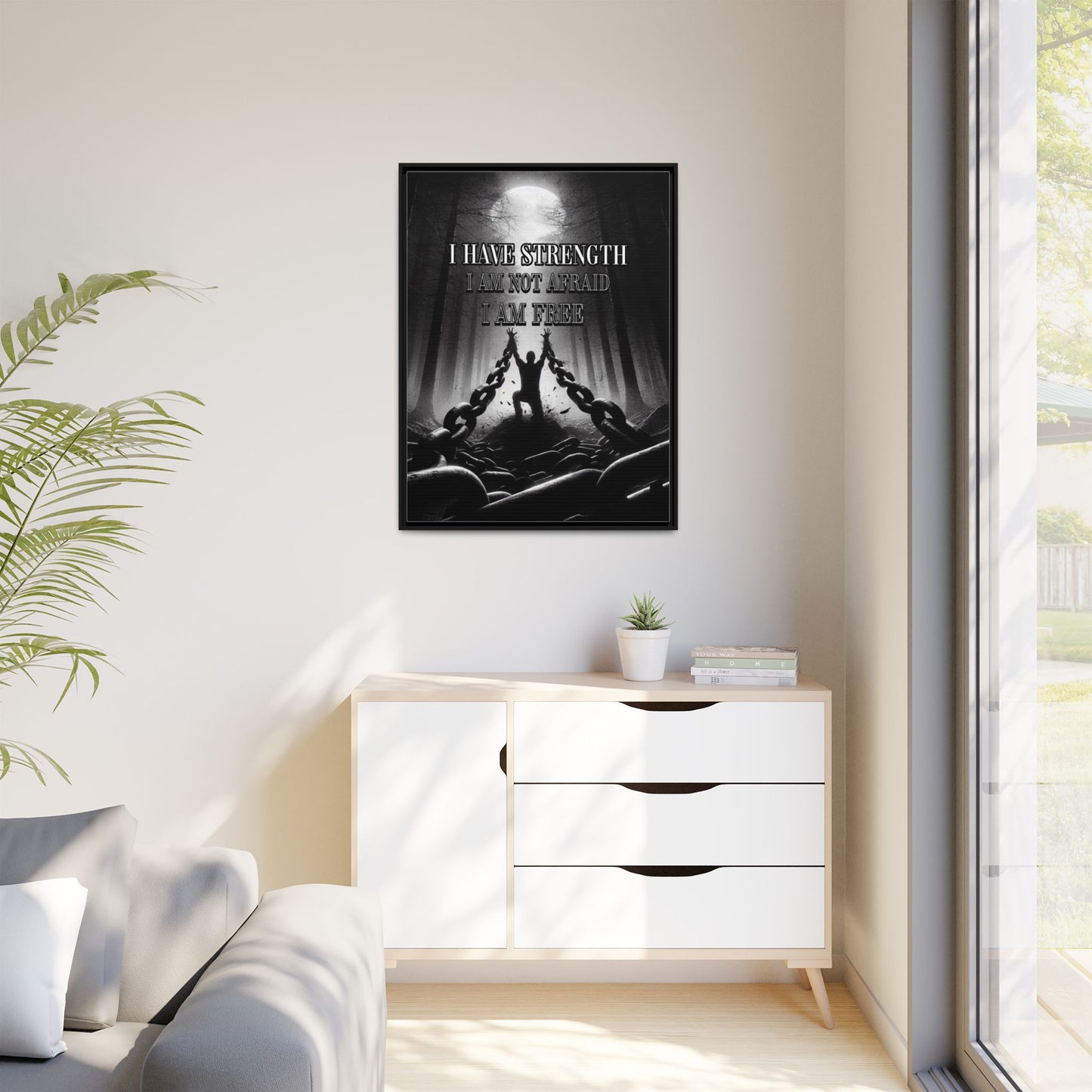 I Am Free - Positive Affirmation Framed Matte Canvas Print