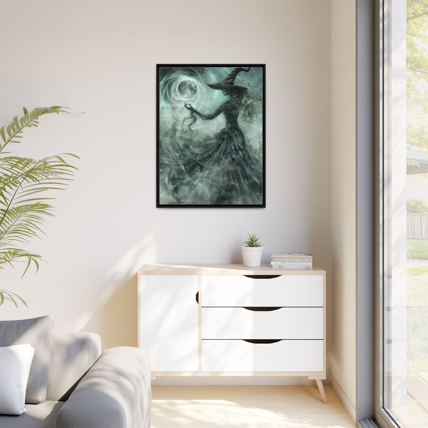 Spellcraft Secrets - Gothic Framed Matte Canvas Print