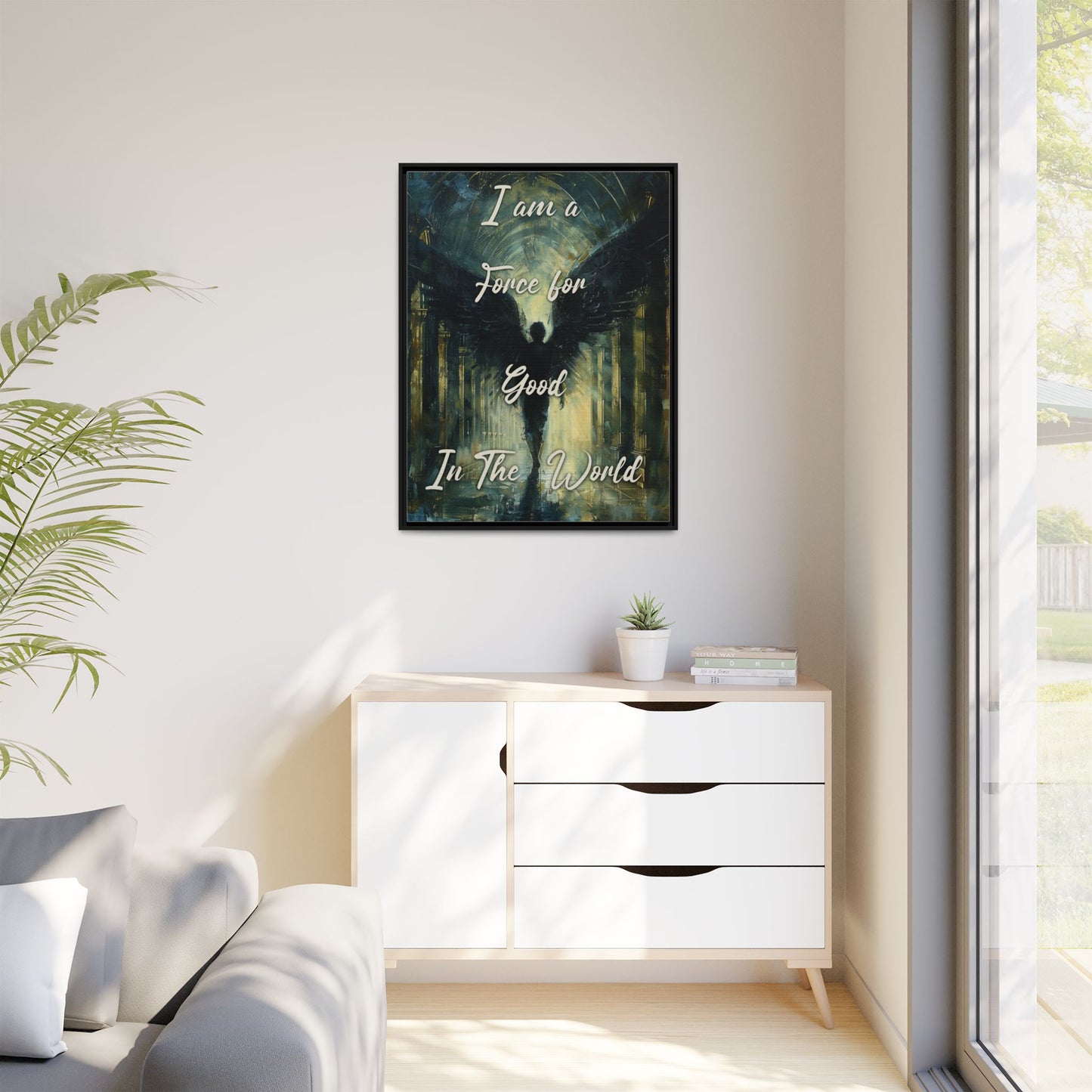Force for Good - Gothic Framed Matte Canvas Print