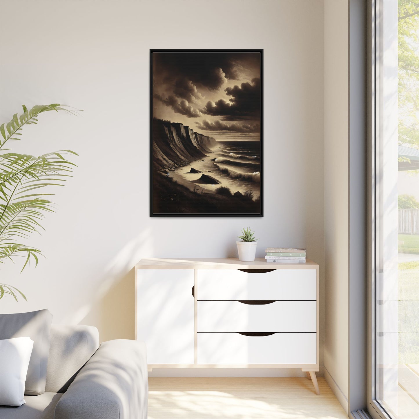 Edge of Eternity - Framed Matte Canvas Art