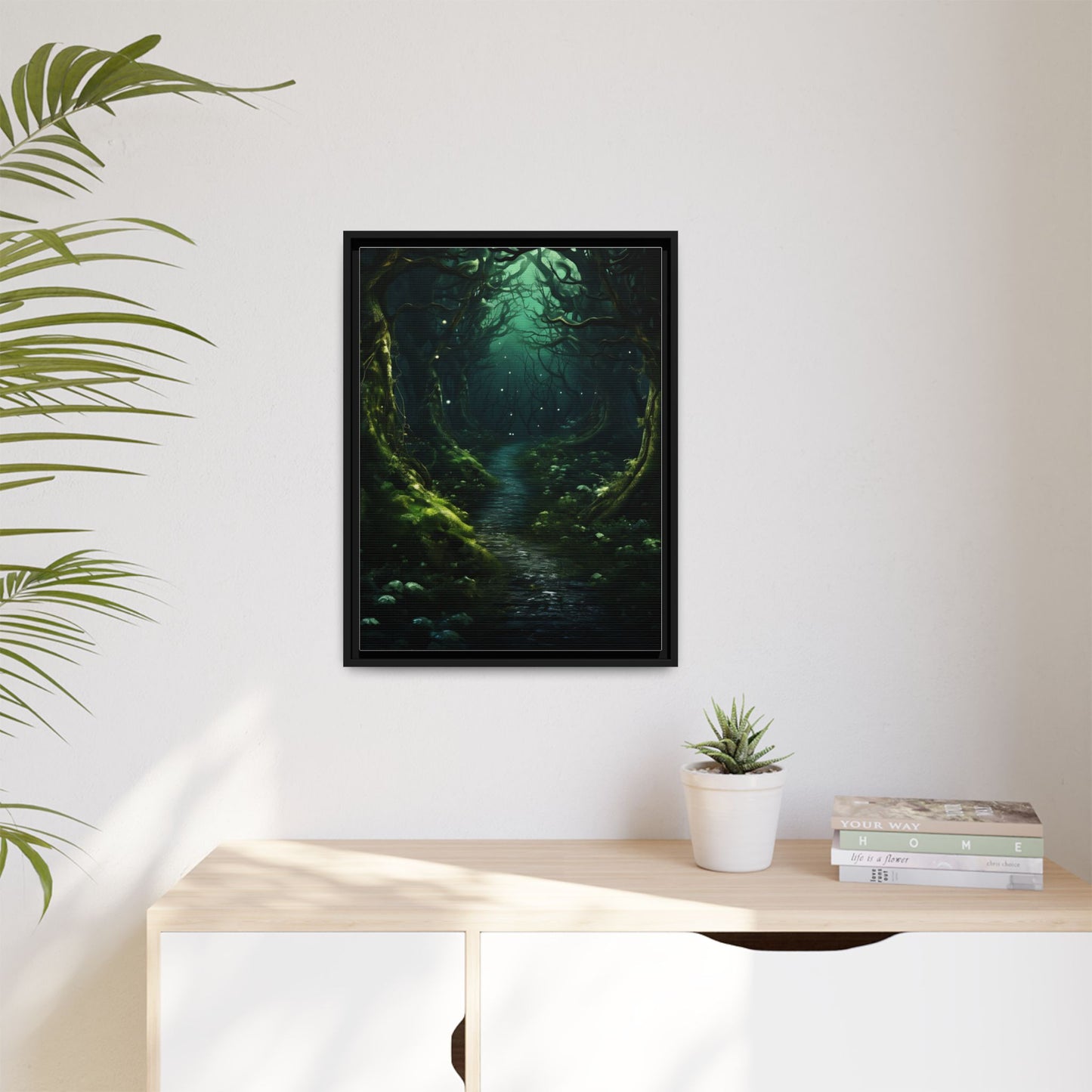 Forest Walk - Gothic Framed Matte Canvas Print