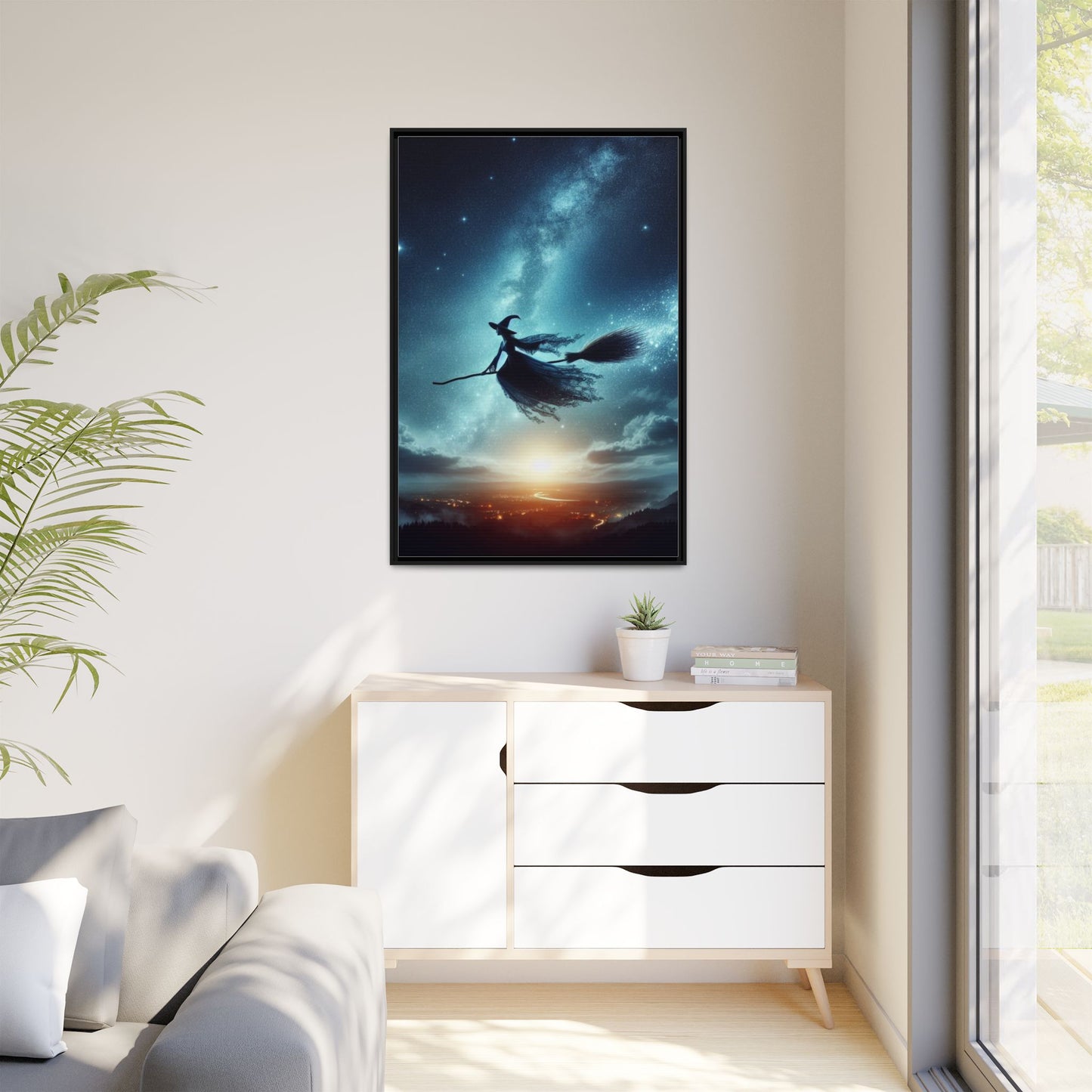 Riding Free - Gothic Framed Matte Canvas Print