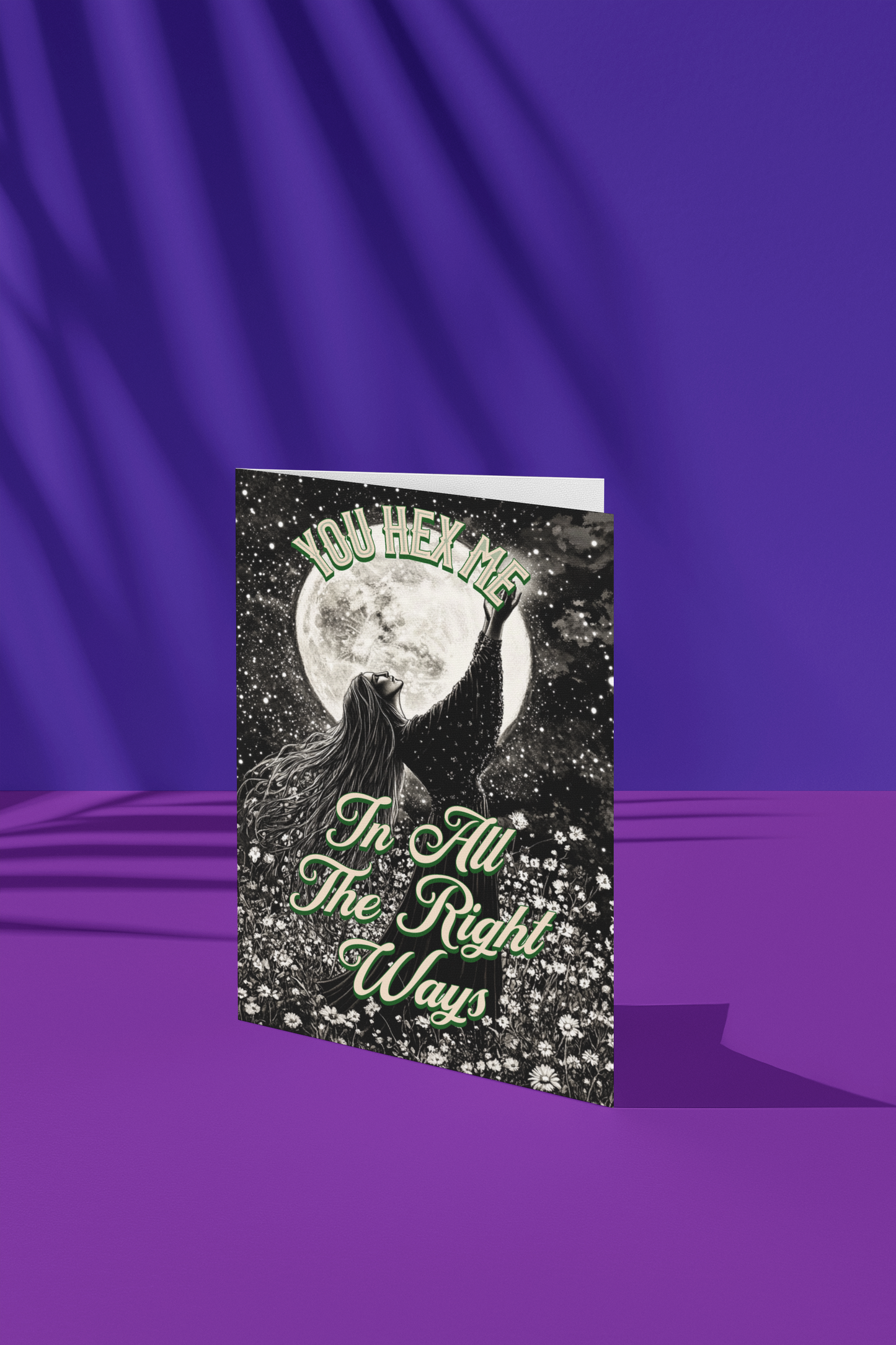 You Hex Me - Alternative Greeting Card for Romantic Goths